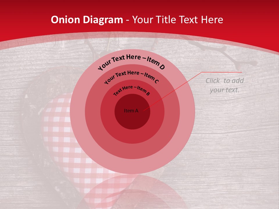 Valentine Love Textile PowerPoint Template