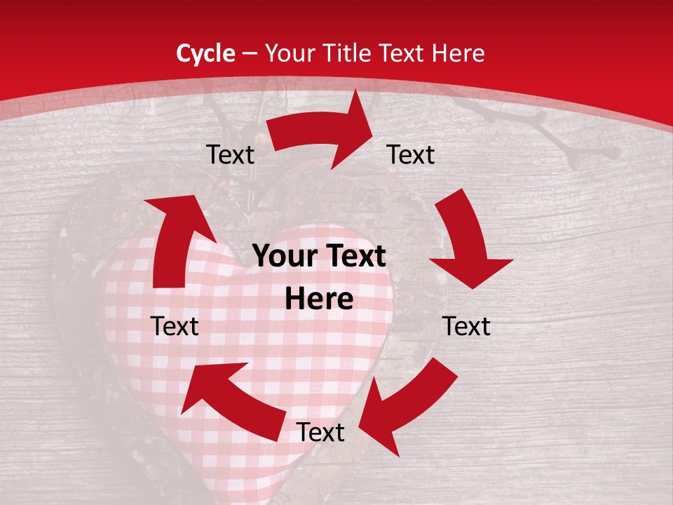 Valentine Love Textile PowerPoint Template