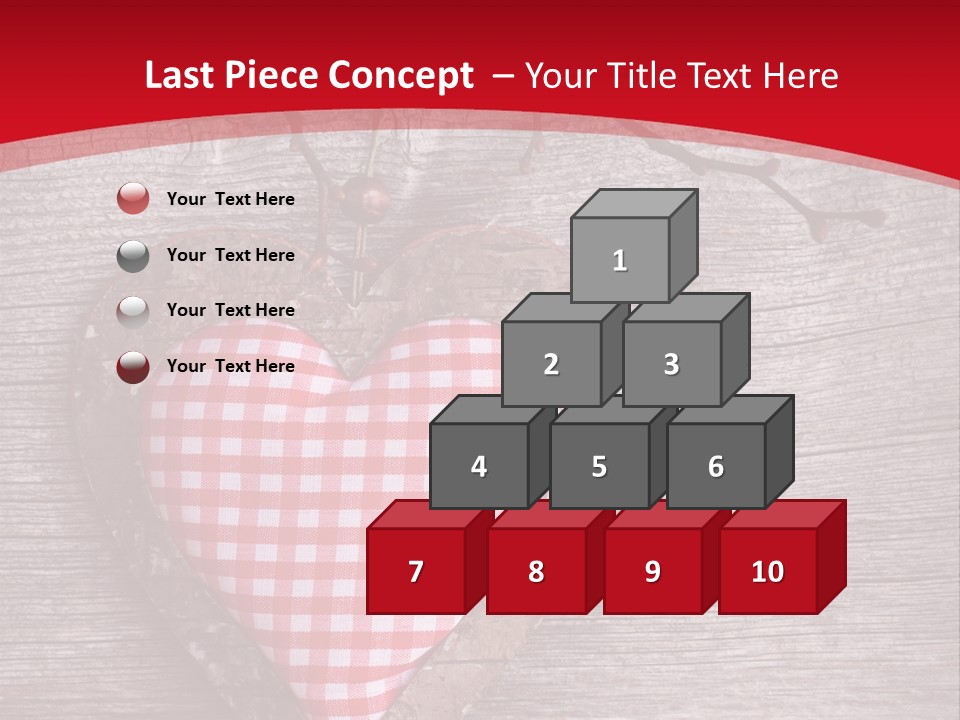 Valentine Love Textile PowerPoint Template