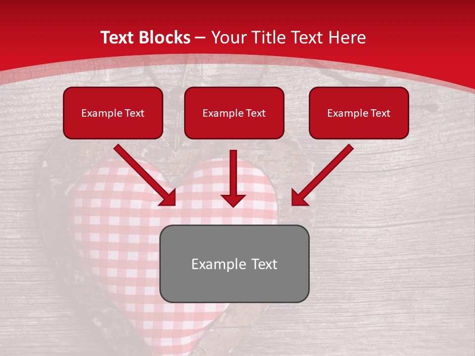 Valentine Love Textile PowerPoint Template