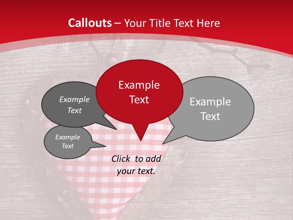 Valentine Love Textile PowerPoint Template