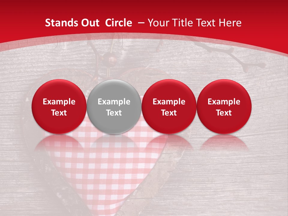 Valentine Love Textile PowerPoint Template