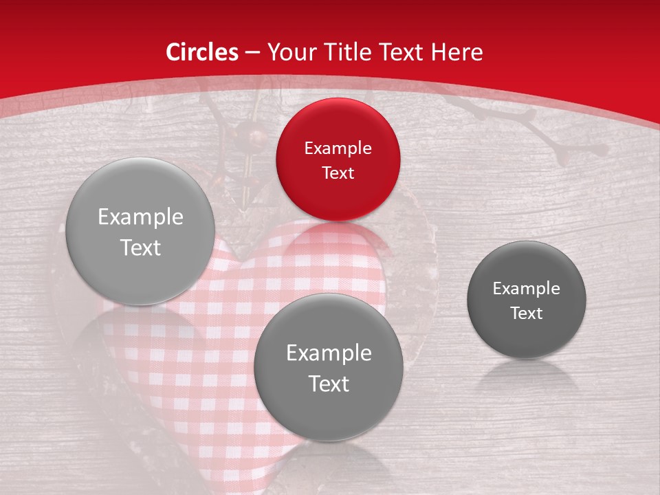 Valentine Love Textile PowerPoint Template