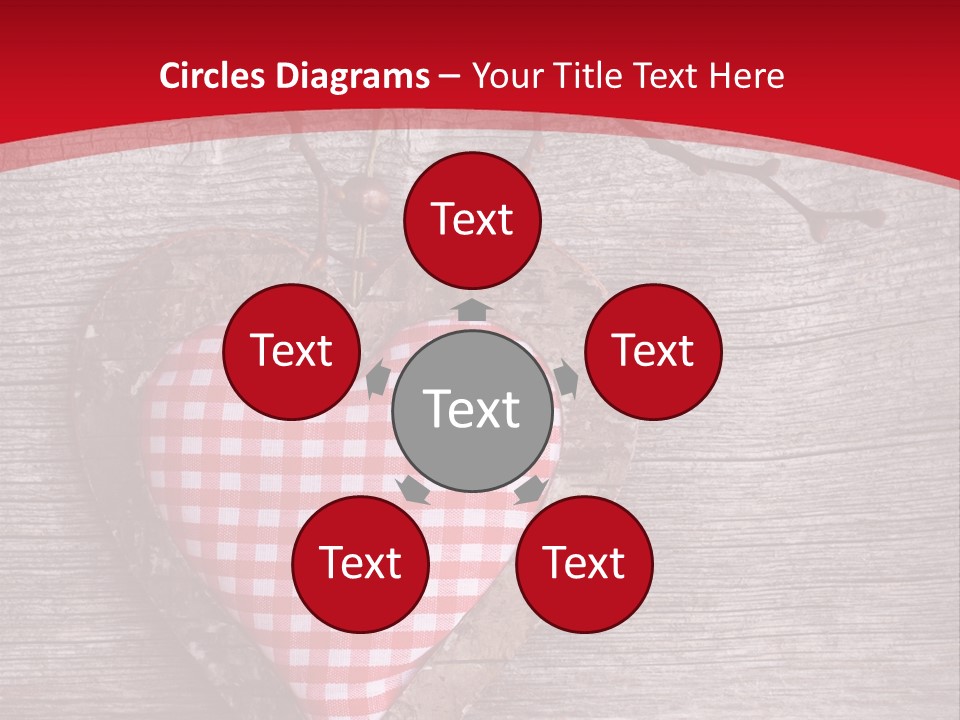 Valentine Love Textile PowerPoint Template