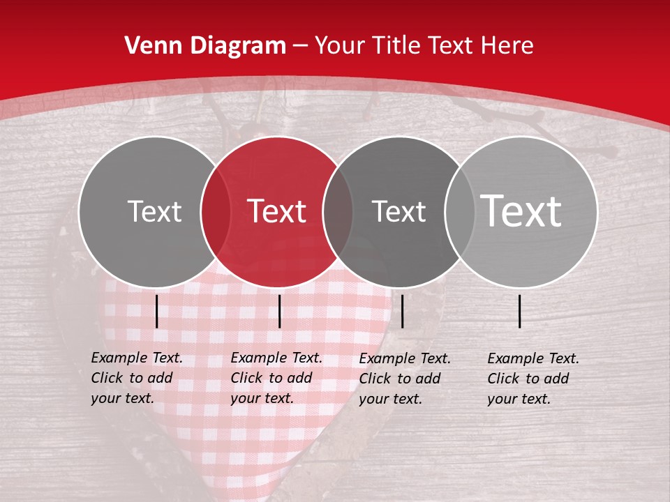 Valentine Love Textile PowerPoint Template