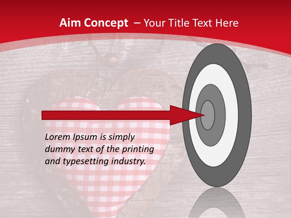 Valentine Love Textile PowerPoint Template