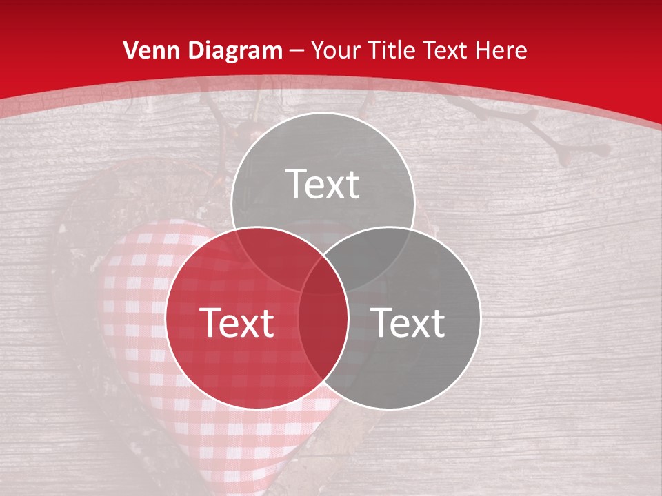 Valentine Love Textile PowerPoint Template