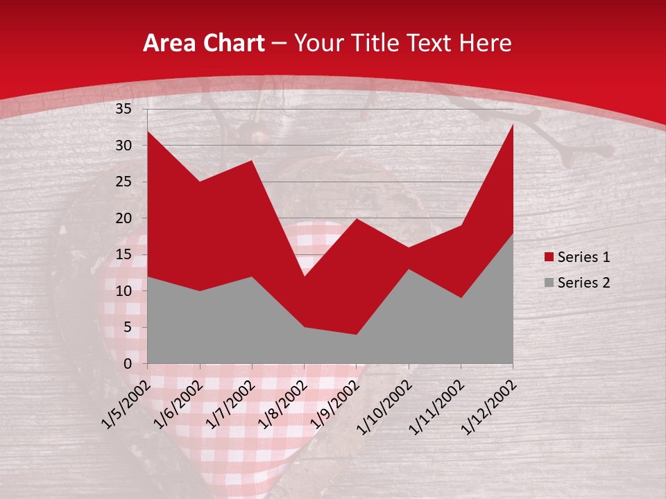 Valentine Love Textile PowerPoint Template