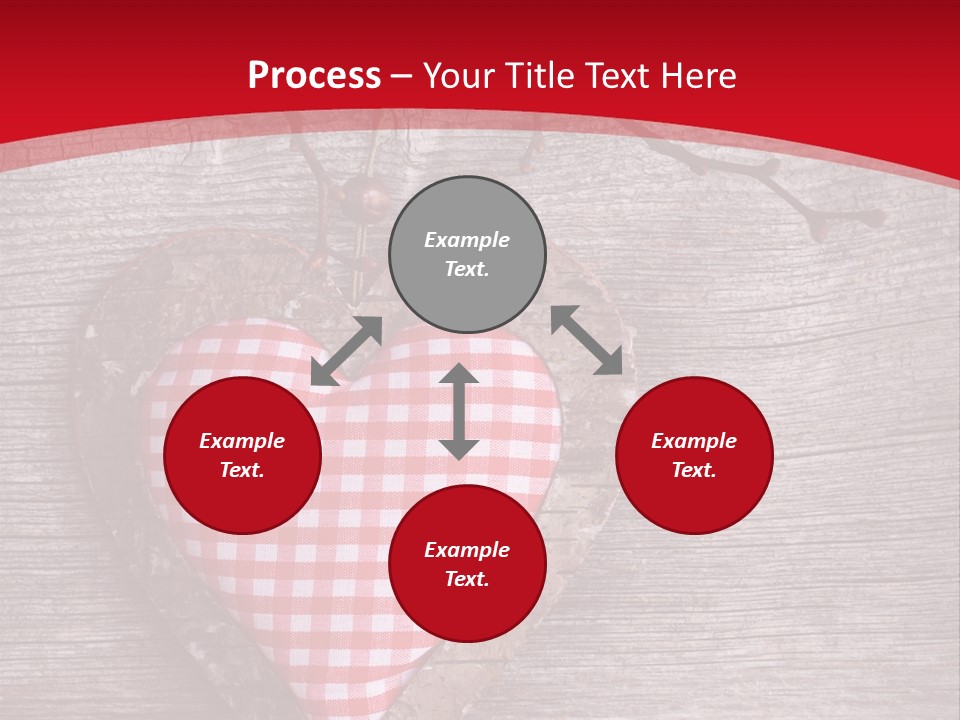 Valentine Love Textile PowerPoint Template