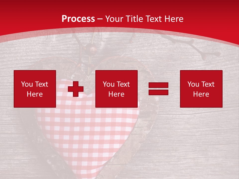 Valentine Love Textile PowerPoint Template