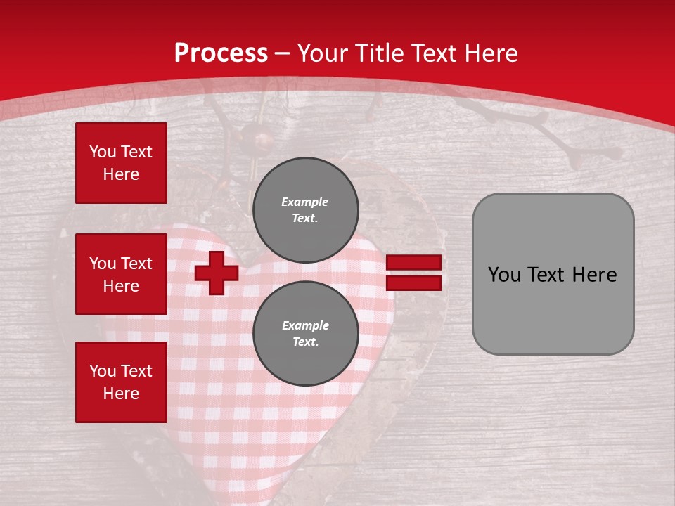 Valentine Love Textile PowerPoint Template