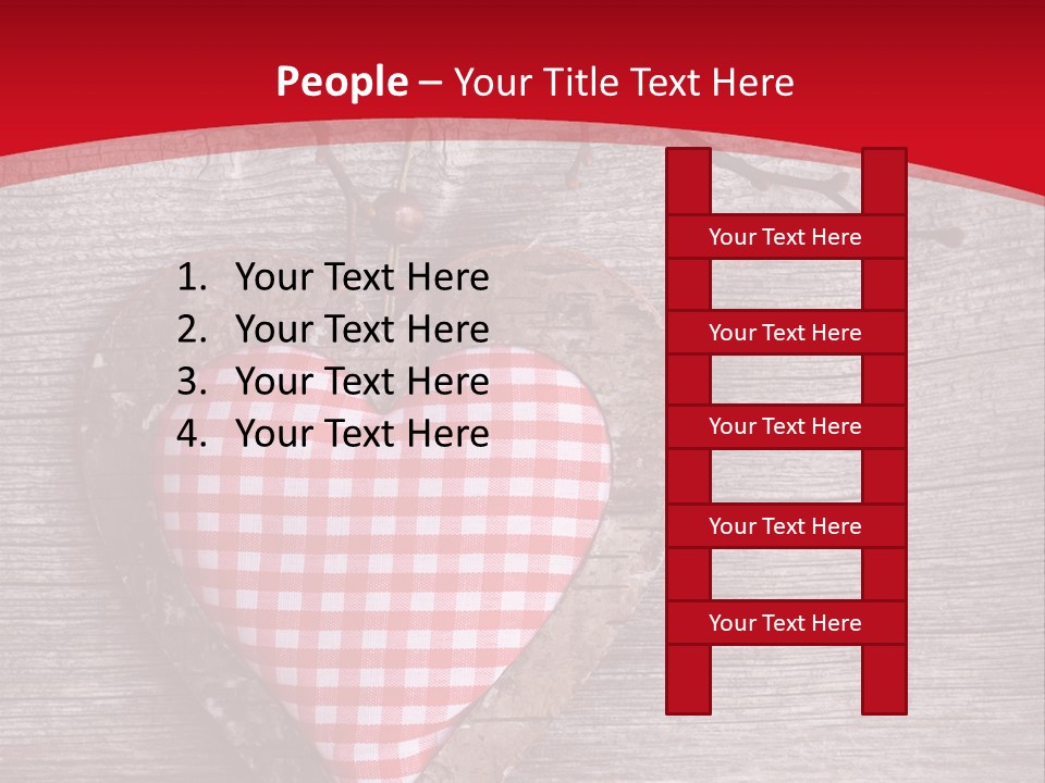 Valentine Love Textile PowerPoint Template