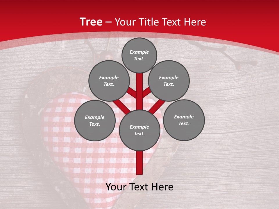 Valentine Love Textile PowerPoint Template