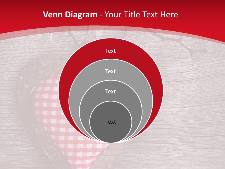 Valentine Love Textile PowerPoint Template