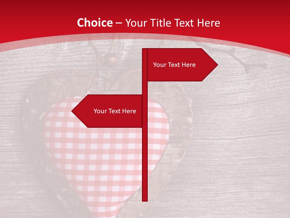 Valentine Love Textile PowerPoint Template