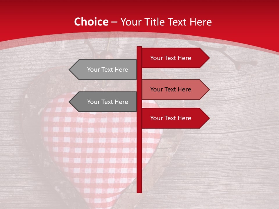 Valentine Love Textile PowerPoint Template