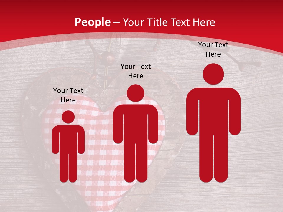 Valentine Love Textile PowerPoint Template