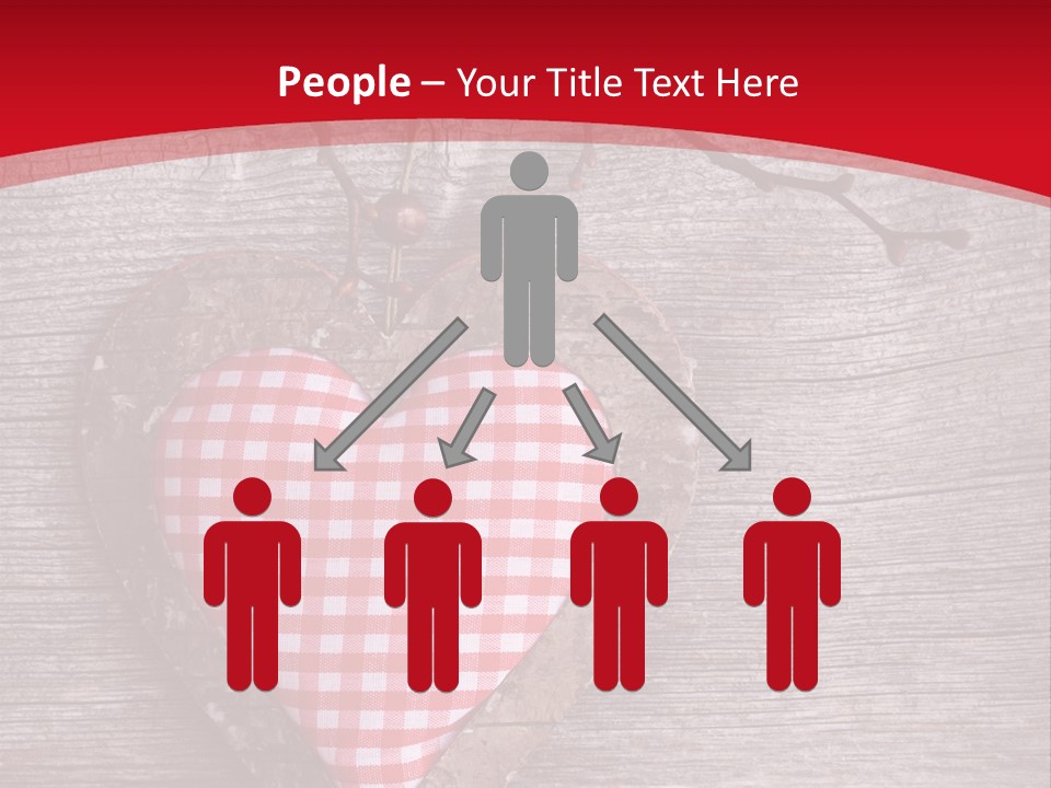 Valentine Love Textile PowerPoint Template