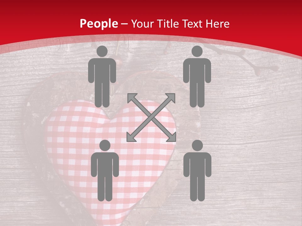 Valentine Love Textile PowerPoint Template