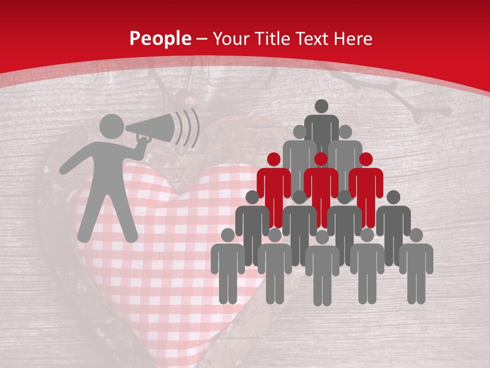 Valentine Love Textile PowerPoint Template