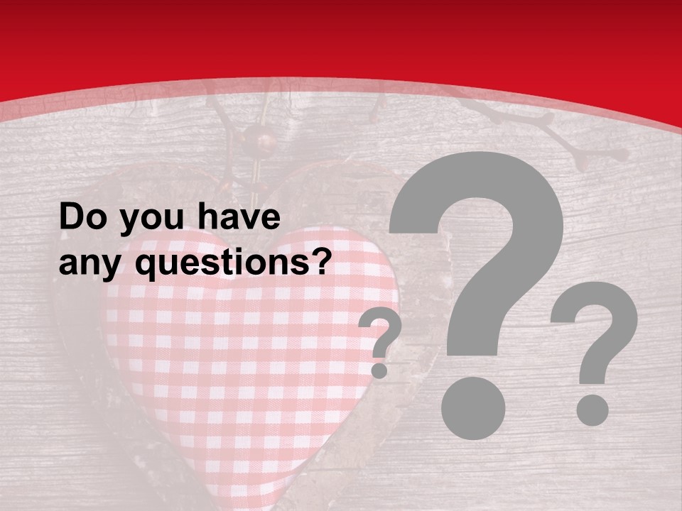 Valentine Love Textile PowerPoint Template