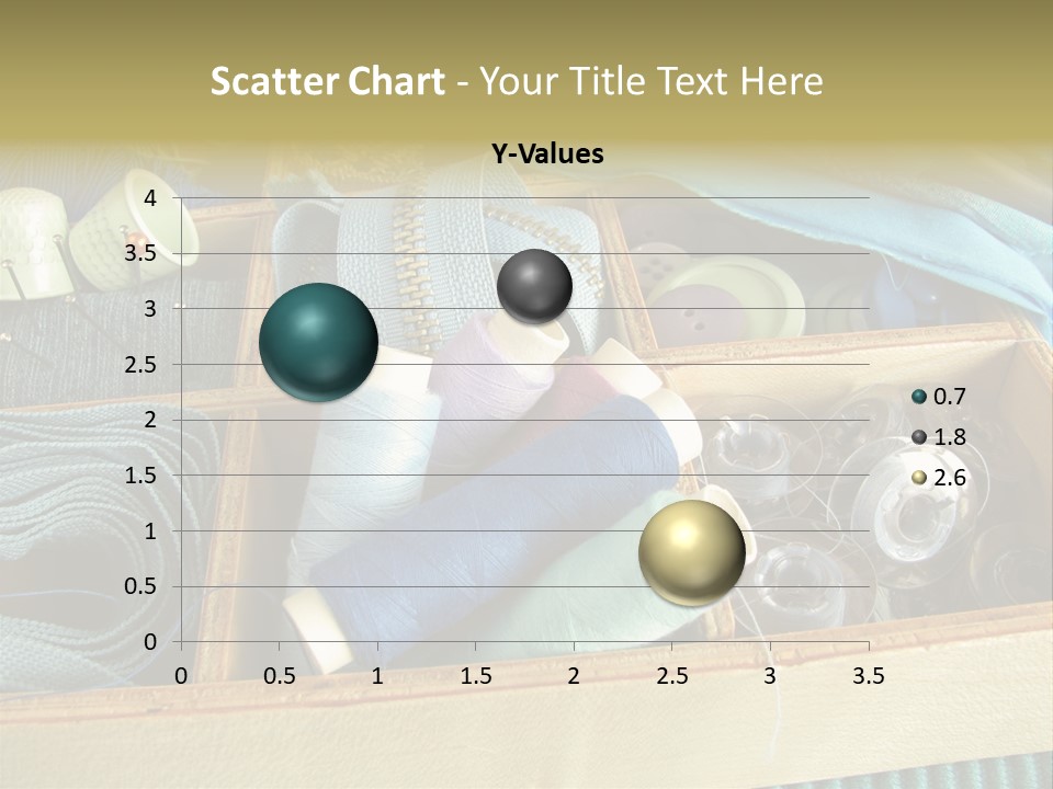 Blue Sewing Box Sewing Workshop PowerPoint Template