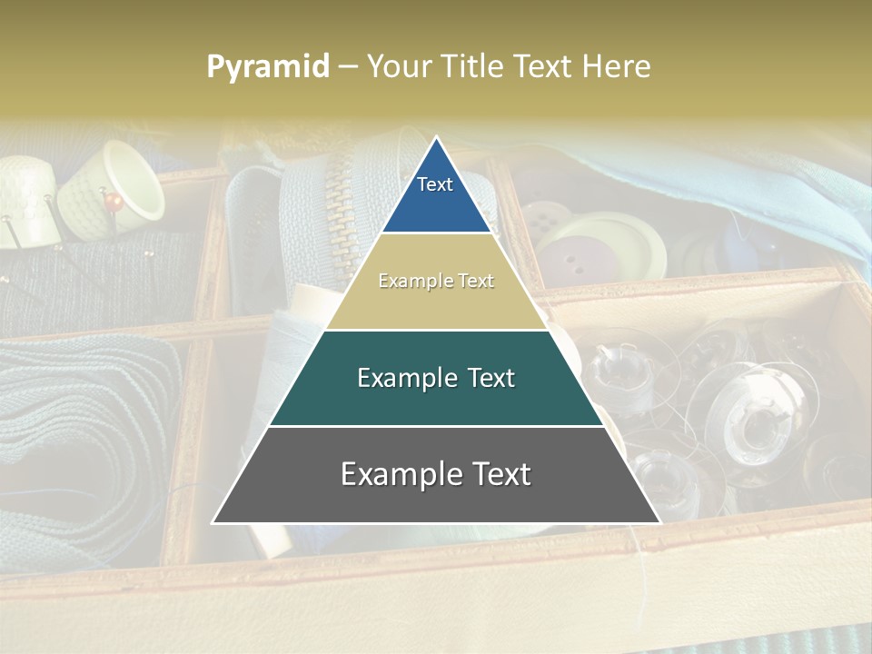 Blue Sewing Box Sewing Workshop PowerPoint Template