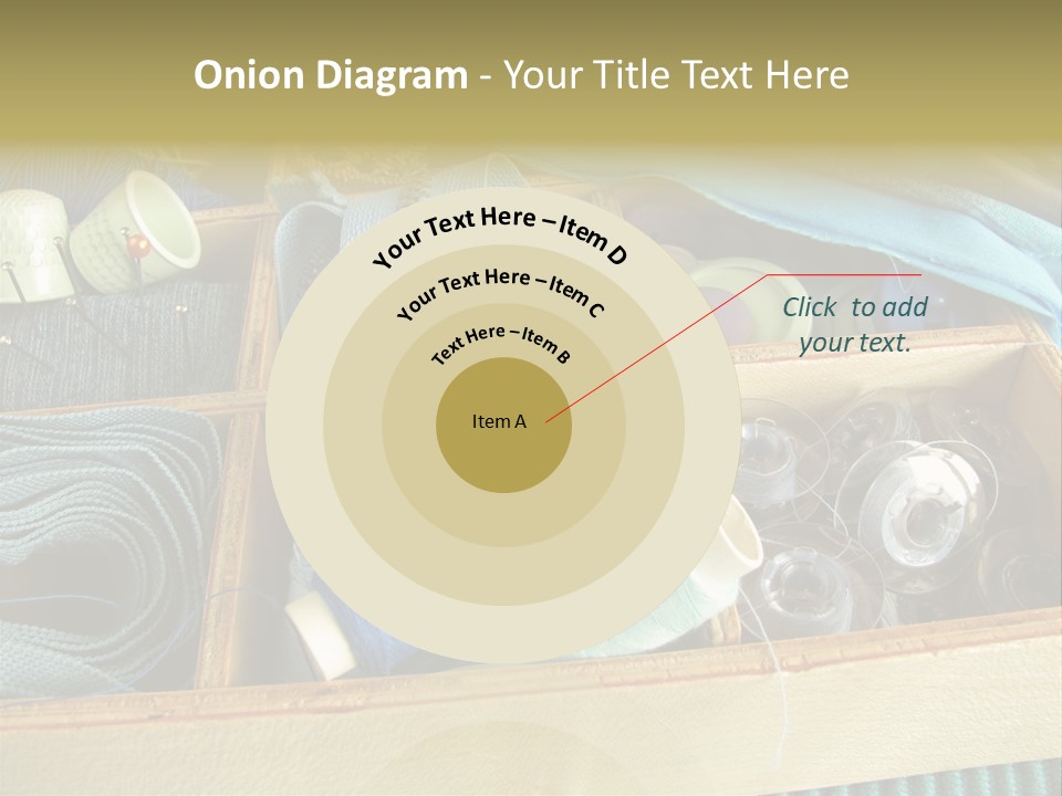 Blue Sewing Box Sewing Workshop PowerPoint Template