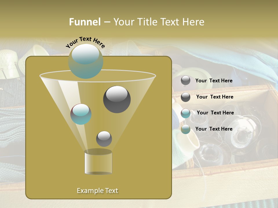 Blue Sewing Box Sewing Workshop PowerPoint Template