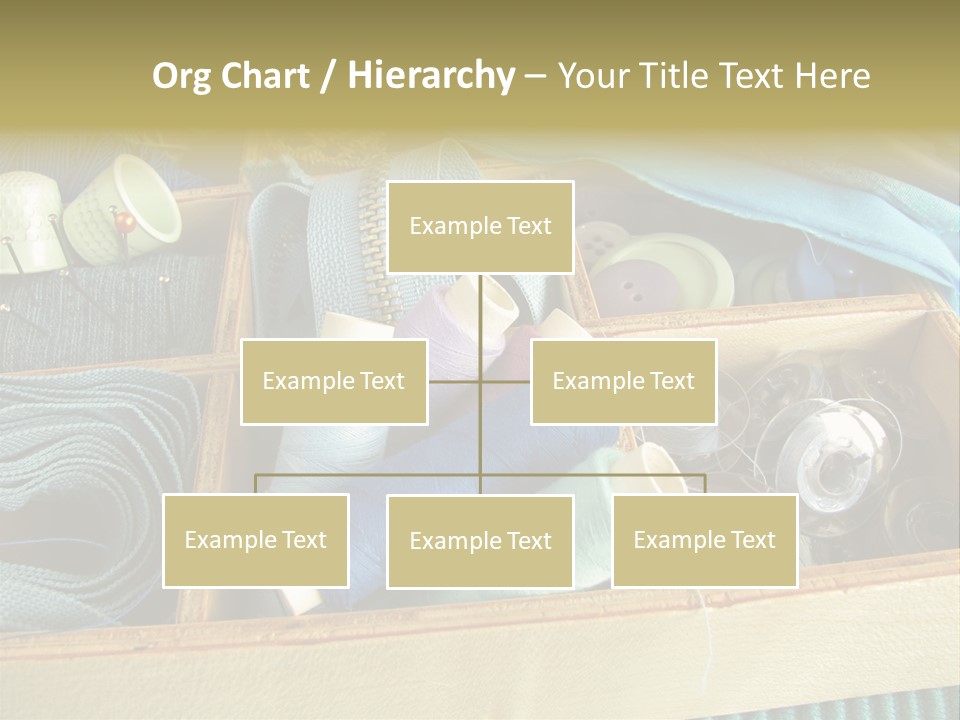 Blue Sewing Box Sewing Workshop PowerPoint Template