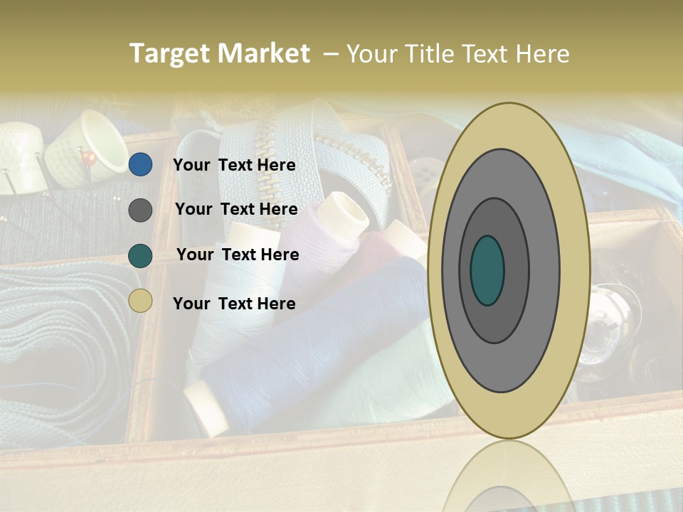 Blue Sewing Box Sewing Workshop PowerPoint Template