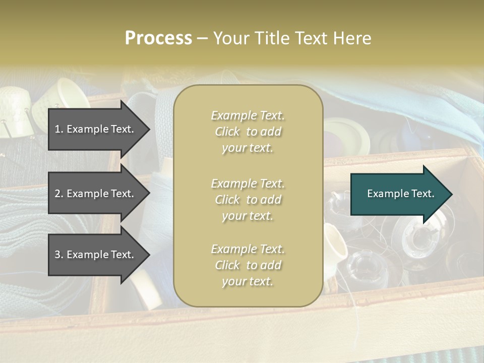 Blue Sewing Box Sewing Workshop PowerPoint Template
