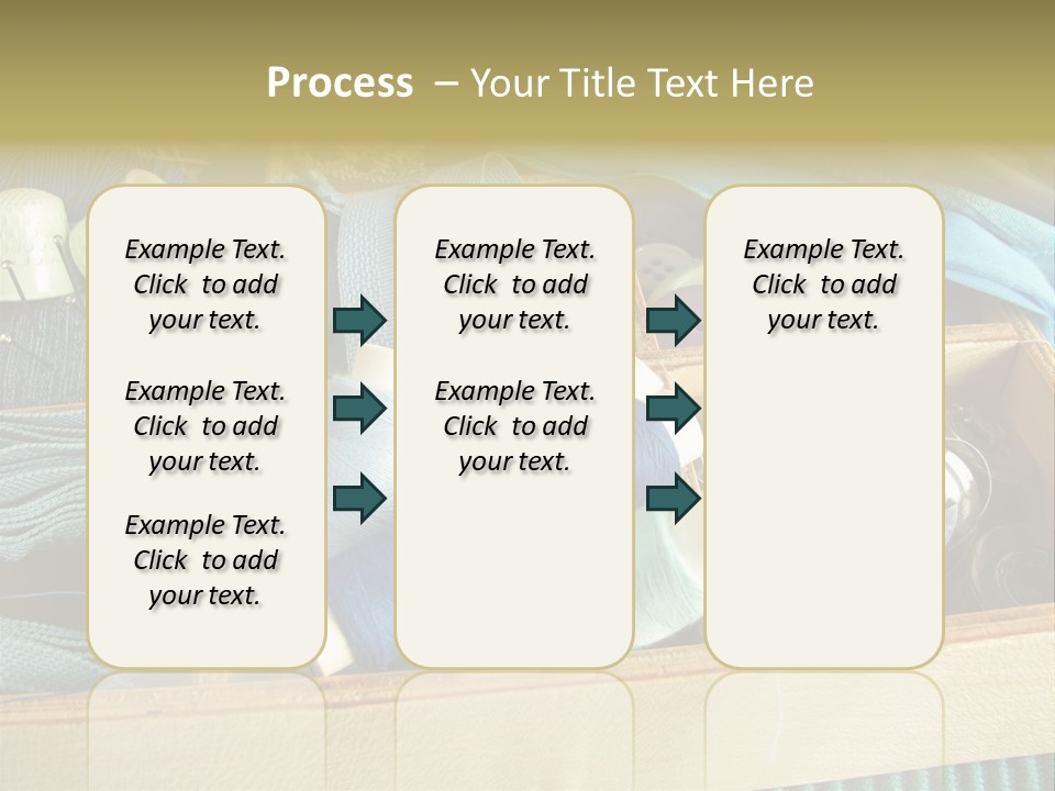 Blue Sewing Box Sewing Workshop PowerPoint Template