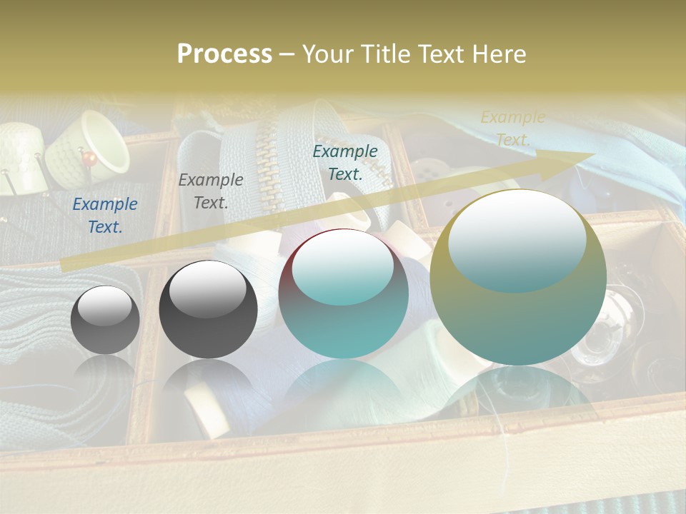 Blue Sewing Box Sewing Workshop PowerPoint Template