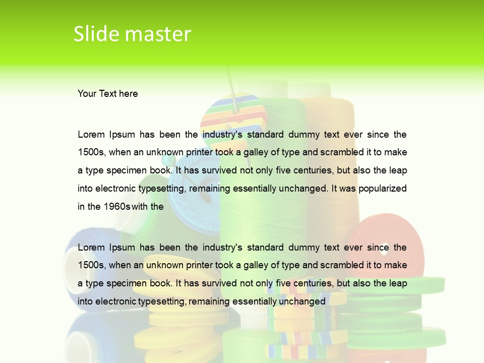 Tailor Stitch Sewing PowerPoint Template