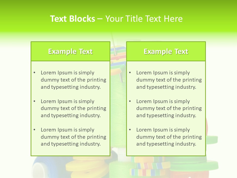 Tailor Stitch Sewing PowerPoint Template