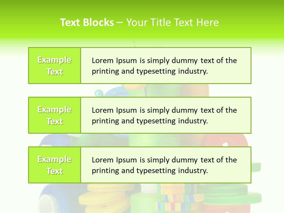 Tailor Stitch Sewing PowerPoint Template