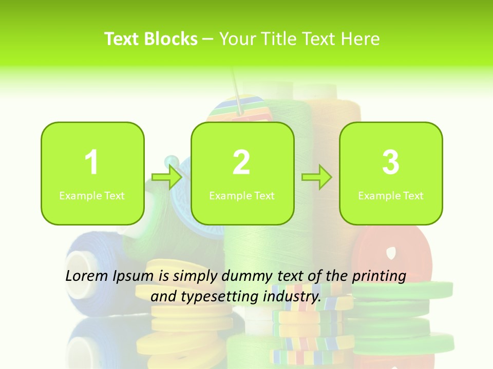 Tailor Stitch Sewing PowerPoint Template
