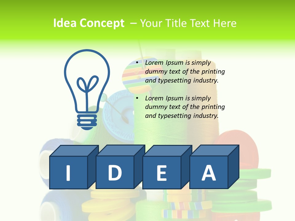 Tailor Stitch Sewing PowerPoint Template