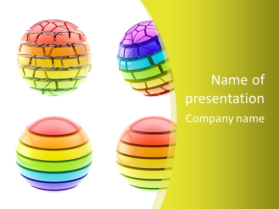 Psychology Segments Levels PowerPoint Template