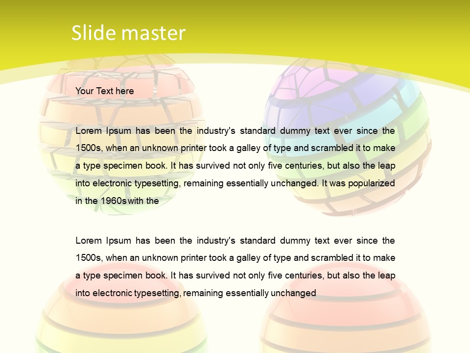 Psychology Segments Levels PowerPoint Template