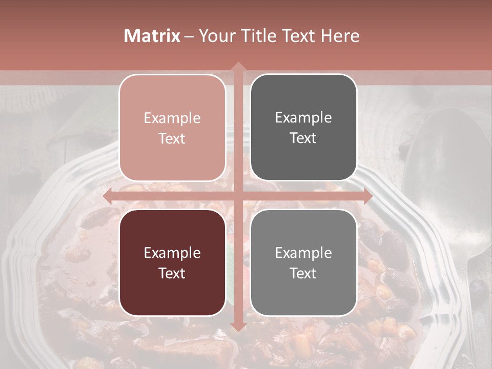 Plate Meal Serving PowerPoint Template