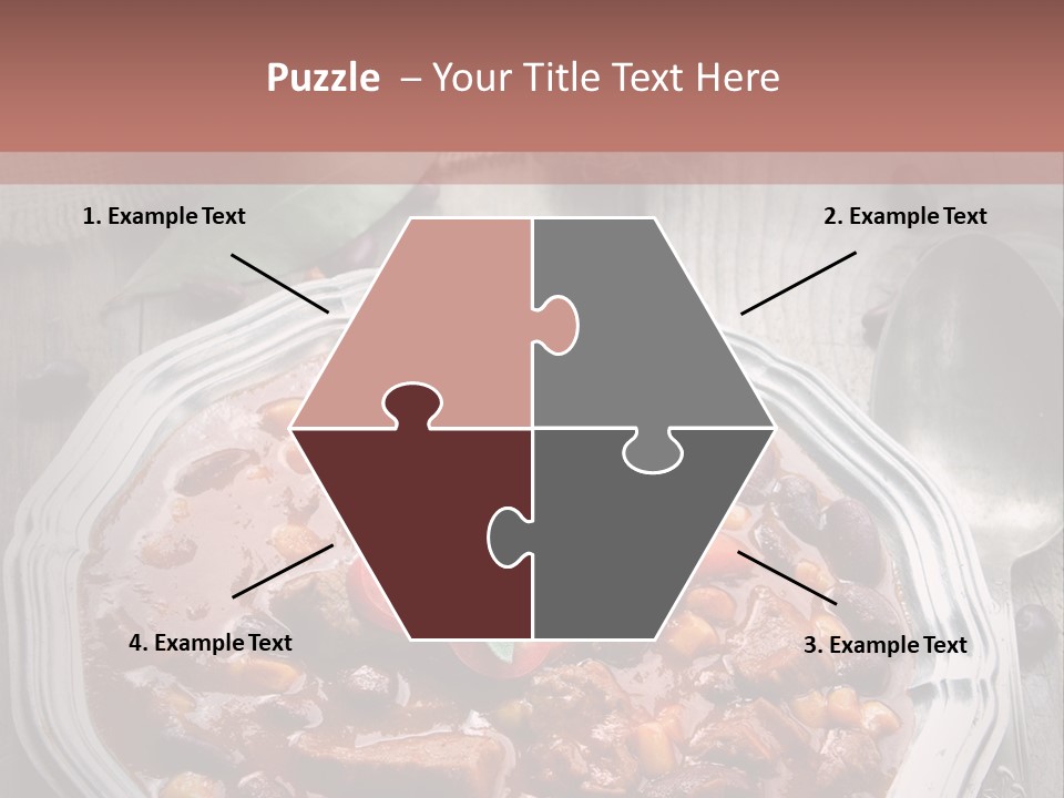 Plate Meal Serving PowerPoint Template