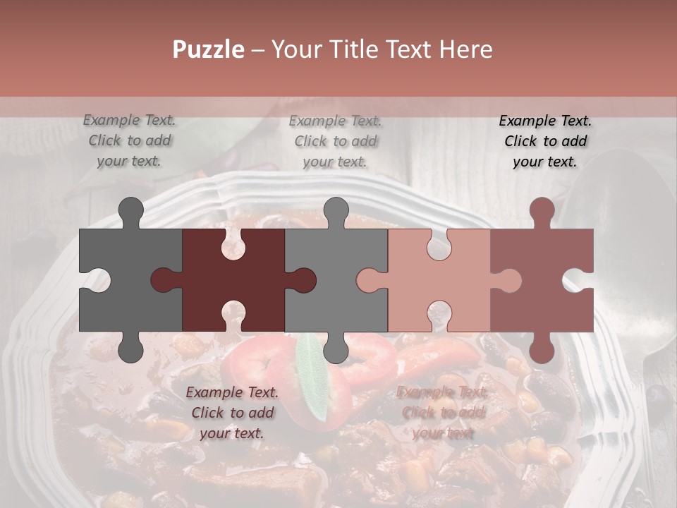 Plate Meal Serving PowerPoint Template