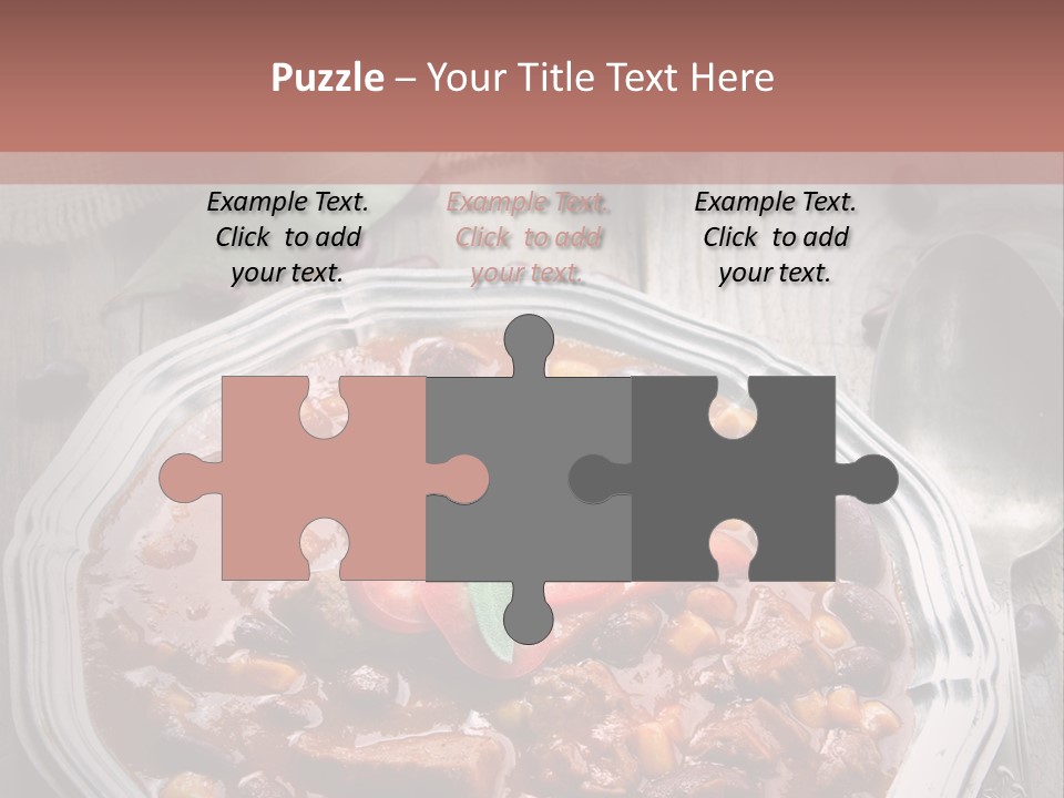 Plate Meal Serving PowerPoint Template