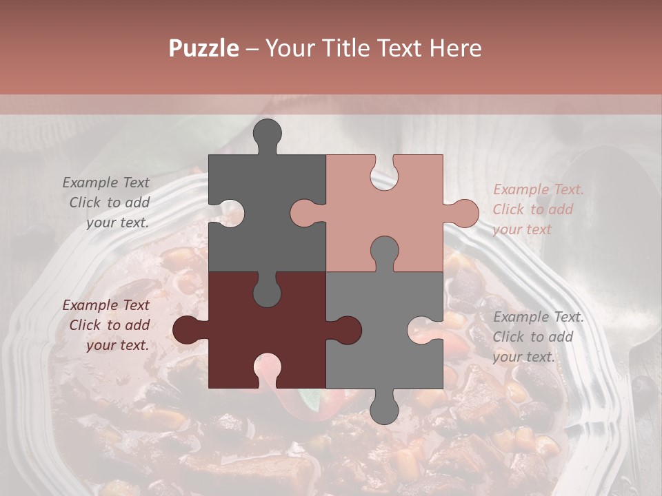 Plate Meal Serving PowerPoint Template