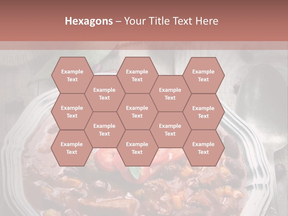 Plate Meal Serving PowerPoint Template
