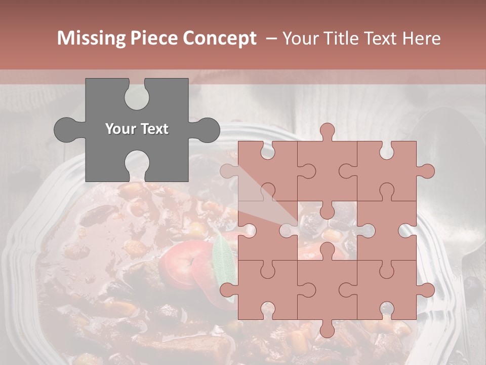 Plate Meal Serving PowerPoint Template