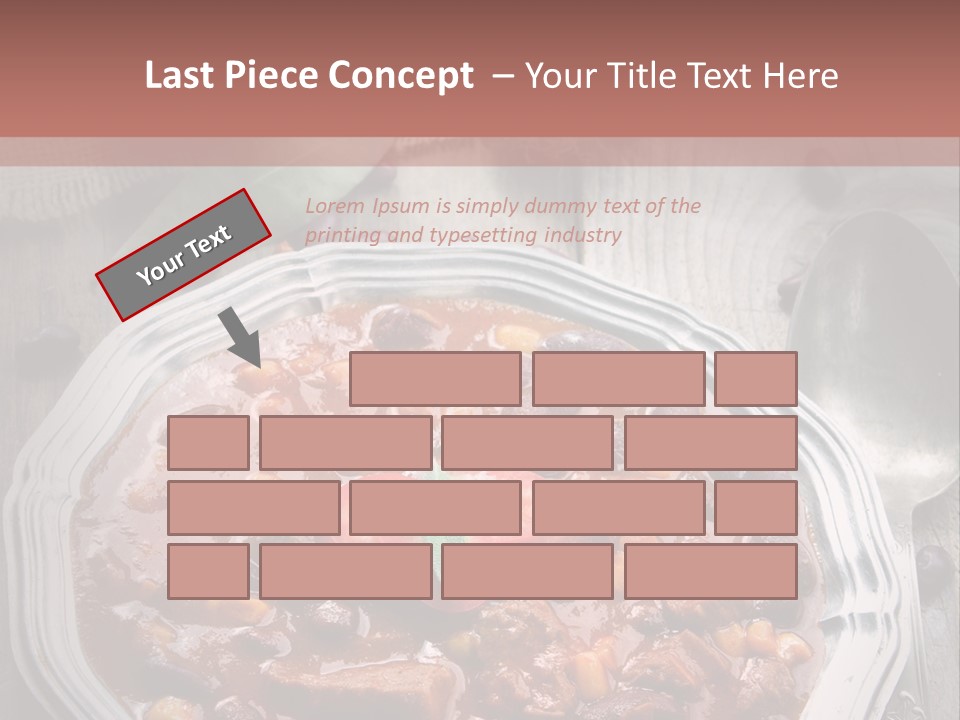 Plate Meal Serving PowerPoint Template