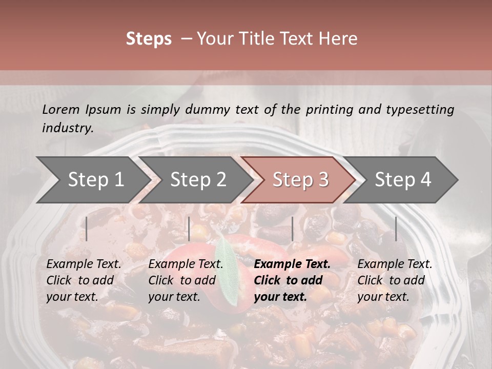 Plate Meal Serving PowerPoint Template